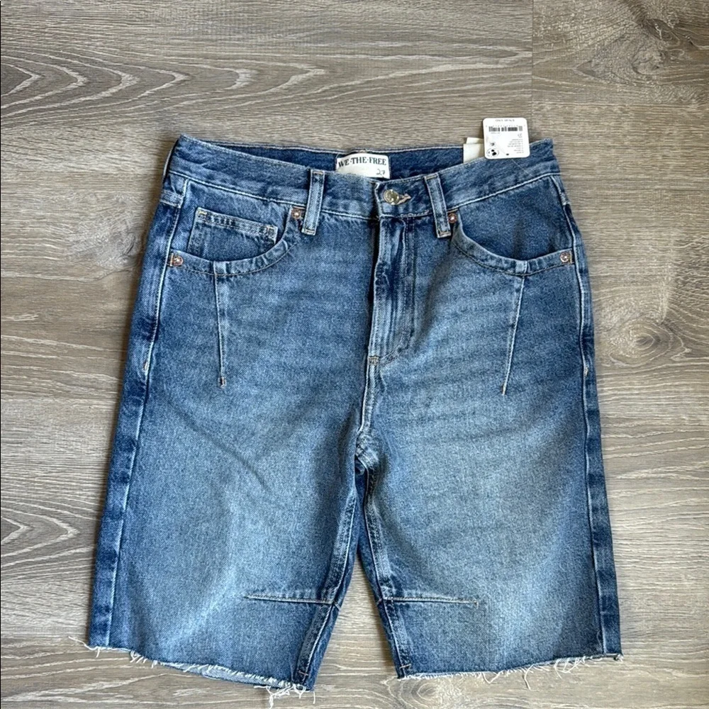 NEW Free People Ghost Town Long Short in Bodie Blue 27
